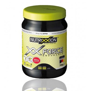 NUTRIXXION Napój Endurance - opracowany dla sportów wytrzymałościowych i drużynowych - XX-Force (80mg kofeiny) 700g puszka