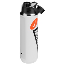 Nike Butelka do picia Recharge Chug Bottle Stal nierdzewna biała 709ml