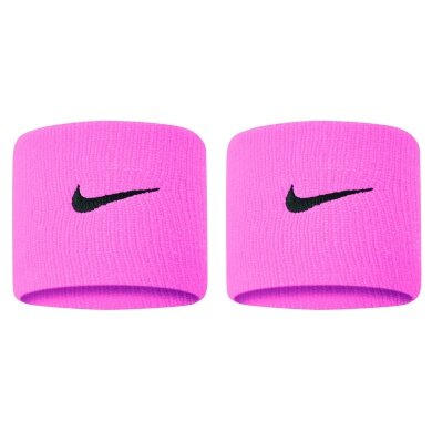 Nike Opaska Swoosh (72% bawełna) różowa/szara - 2 sztuki