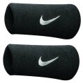 Nike Opaska na pot Swoosh Jumbo (74% bawełny) czarna - 2 sztuki