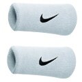 Nike Opaska na pot Swoosh Jumbo (74% bawełny) biało/czarna - 2 sztuki