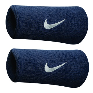 Nike Opaska Swoosh Jumbo (74% bawełny) obsydian - 2 sztuki