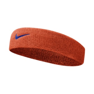 Nike Opaska Swoosh (70% bawełny) pomarańczowa/granatowa - 1 sztuka