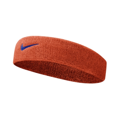 Nike Opaska Swoosh (70% bawełny) pomarańczowa/granatowa - 1 sztuka