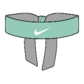 Nike Opaska Premier Head Tie emerald rise zielony - 1 sztuka