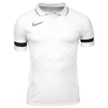 Nike Polo tenisowe Academy 21 Dry biało/czarne dla chłopców