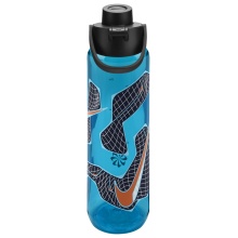 Nike Butelka do picia TR Renew Recharge Chug Bottle niebiesko/czarna 709ml