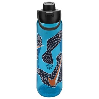 Nike Butelka do picia TR Renew Recharge Chug Bottle niebiesko/czarna 709ml