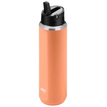 Nike Butelka do picia Recharge Straw Bottle Stal nierdzewna pomarańczowa/aprykotowa 709ml