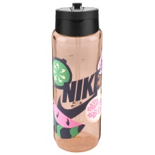 Nike Butelka do picia TR Renew Recharge z słomką (z słomką) koralowo-pomarańczowa 700ml