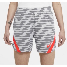 Nike Spodenki sportowe Strike 21 Knit Short szare/białe damskie