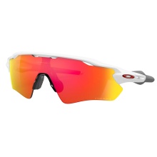 Okulary przeciwsłoneczne Oakley Radar EV Path (kolor szkła: Prizm ruby) biały błyszczący - 1 para okularów z twardym etui.