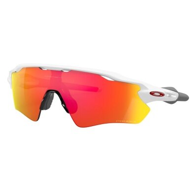 Okulary przeciwsłoneczne Oakley Radar EV Path (kolor szkła: Prizm ruby) biały błyszczący - 1 para okularów z twardym etui.