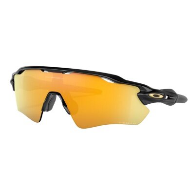 Okulary przeciwsłoneczne Oakley Radar EV Path Polaryzowane (kolor szkła: Prizm 24k polaryzowane) czarny błyszczący - 1 para okularów z twardym etui.