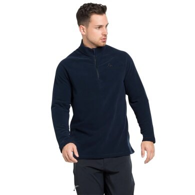 Odlo Fleece-Langarmshirt 1/2 Zip Rigi (ocieplające, Microfleece) niebieski szafir Mężczyźni