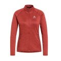 Odlo Fleecejacka Tencia Mid Layer Full Zip (doskonałe zarządzanie wilgocią) czerwony damski