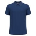 Odlo Wander-/Freizeit Polo Essential Solid (wygodny krój, bawełna/poliester) granatowy mężczyźni