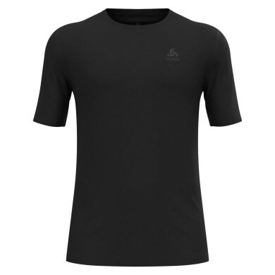 Odlo Bielizna funkcjonalna T-shirt Natural Merino 200 Warstwa podstawowa (regulacja ciepła) czarny mężczyźni