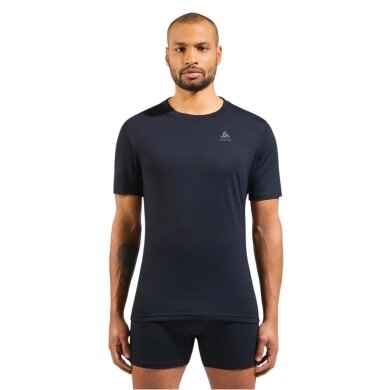 Odlo bielizna funkcjonalna T-shirt Natural Merino 160 (regulacja temperatury, wełna merino) czarny mężczyźni