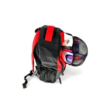 Powershot Plecak Pelota (z recyklingowanego poliestru) 48x32x16cm -25 litrów- czarny/czerwony