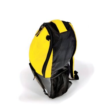 Powershot Plecak Pelota (z recyklingowanego poliestru) 48x32x16cm -25 litrów- czarny/żółty