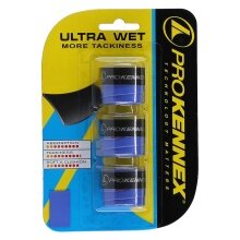 Pro Kennex Overgrip Ultra Wet 0.66mm (gładki, chwytliwy) niebieski 3 szt.