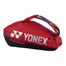 Torba na rakiety Yonex Pro (torba na rakiety, 3 główne komory, komora termiczna) 2024 czerwona 9szt.