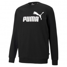 Puma Bluza Freizeit Essentials Logo - Bawełna - czarny/biały Mężczyźni