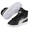 Puma Zimowe buty Smash V2 Mid Fur czarne dla dzieci