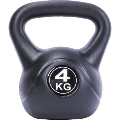 Pure2Improve Fitness Kettlebell czarna 4,0kg - 1 sztuka -