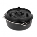 Petromax Feuertopf ft3-t (Dutch Oven) z żeliwa, bez nóżek - pojemność garnka (max.): 1,6 litra - czarny - 4,3 kg