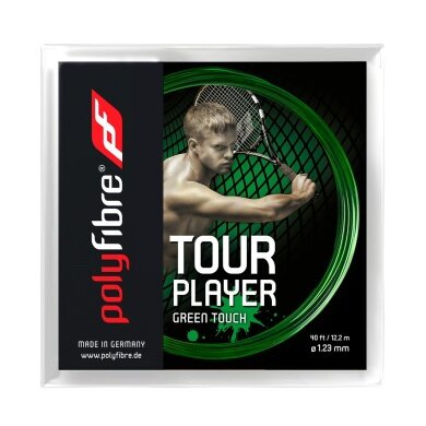 Polyfibre Sznur Tenisowy Tour Player Touch 1.23 zielony 12m Zestaw