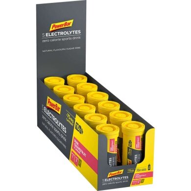 PowerBar 5Elektrolity Napój Sportowy Różowa Grejpfrut 12x10 Tabletek