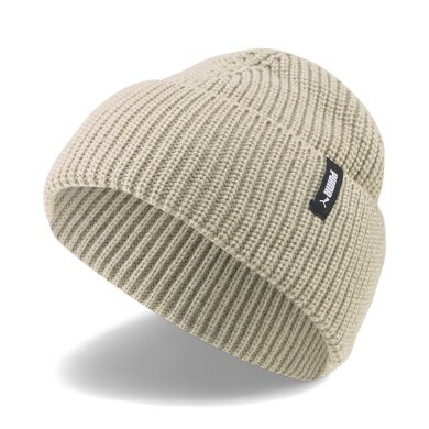 Czapka Puma (Beanie) Core Fisherman - struktura dzianinowa - szary pebble - 1 sztuka