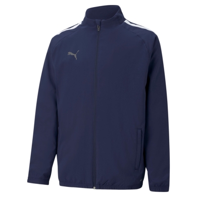 Puma Kurtka treningowa teamLIGA Sideline peacoatblau Dzieci