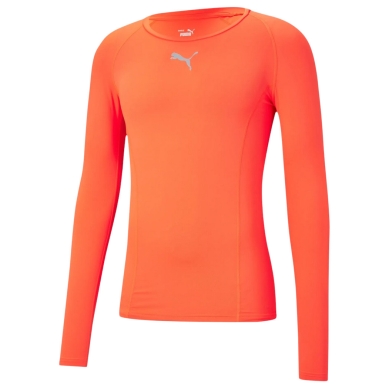 Puma bielizna funkcjonalna longsleeve LIGA Baselayer T-shirt neonpomarańczowy Męski