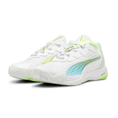 Puma Buty tenisowe Nova Elite Allcourt białe/niebieskie/limonkowe męskie