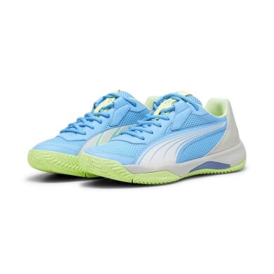 Buty do padla Puma Nova Court Allcourt niebiesko/szaro/limonkowe męskie