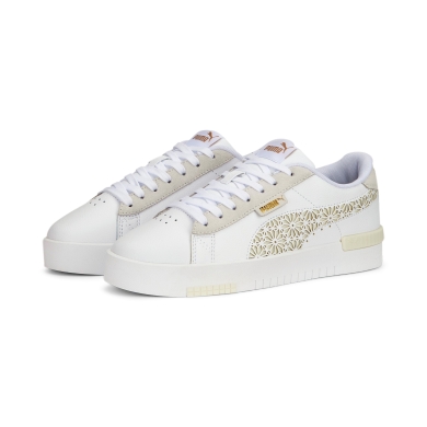 Puma Sneaker Jada Renew Laser Cut biały/złoty damski