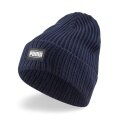 Czapka Puma (Beanie) Classic Cuff Unisex - Struktura prążkowana - granatowa - 1 sztuka