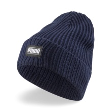 Czapka Puma (Beanie) Classic Cuff Unisex - Struktura prążkowana - granatowa - 1 sztuka