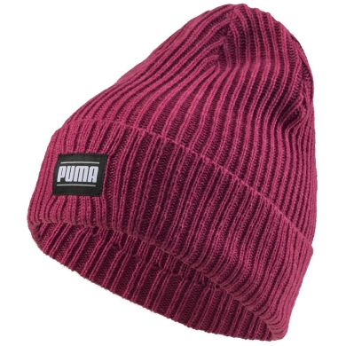 Czapka Puma (Beanie) Classic Cuff Unisex - Struktura prążkowana - orchidea różowa - 1 sztuka