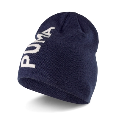 Puma Czapka (Beanie) Classic Cuffless z napisem - peacoatblue - 1 sztuka