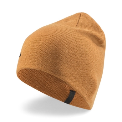 Czapka Puma (Beanie) Classic Cuffless z napisem - żółta - 1 sztuka