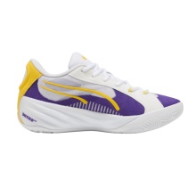 Buty halowe Puma All-Pro LA (koszykówka) białe/fioletowe/żółte męskie