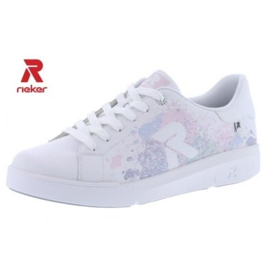 Sneaker Rieker R-Evolution (Skóra gładka) 41901-82 biały/pastelowy damski