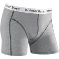 Rohner Bokserki Basic Bielizna szara/czarna Męskie - 1 sztuka