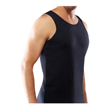 Rohner Podkoszulka Basic Singlet (Bawełna) Bielizna czarna Mężczyźni