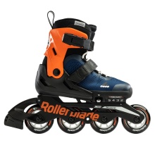 Rolki Inline Microblade (Kółka: 72mm/80A, Łożyska: SG3) granatowo-pomarańczowe dla dzieci