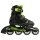 Rolki Inline Microblade (Kółka: 72mm/80A, Łożyska: SG3) czarne/zielone dla dzieci